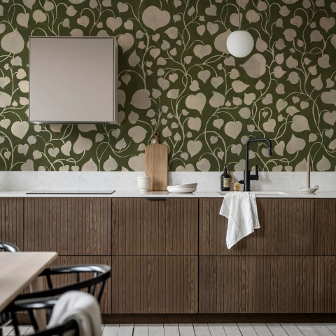 Fototapet, Eternal Vine, Dark Green, Rebel Walls - Img 3