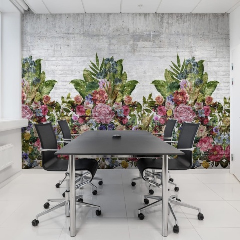 Fototapet, Flower Burst, Concrete, Rebel Walls - Img 4