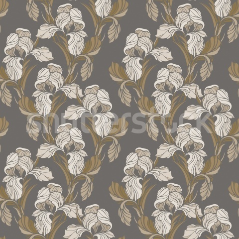 Fototapet, Garland Flora, Brown, Rebel Walls - Img 2