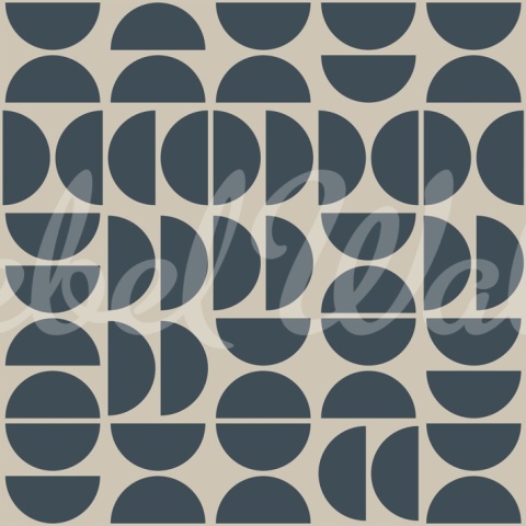 Fototapet, Geometry Shapes, Midnight Blue, Rebel Walls - Img 2