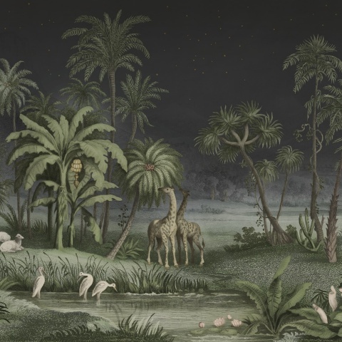 Fototapet, Giraffe Savannah, Nightfall, Rebel Walls - Img 2