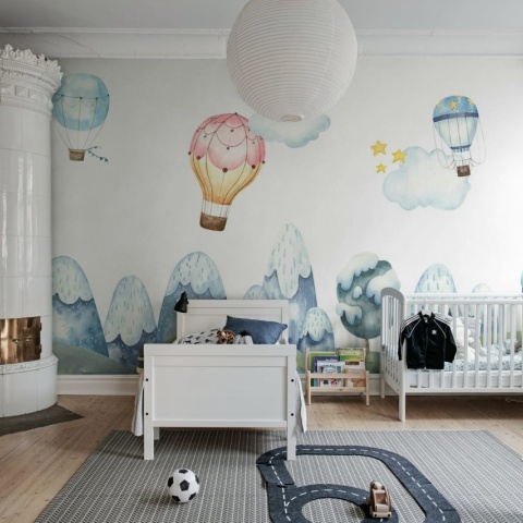 Fototapet, Happy Balloons, Pastel, Rebel Walls - Img 3