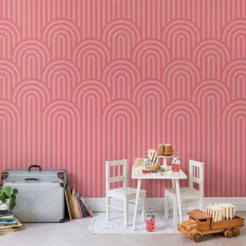 Fototapet, Happy Hills, Bubble Gum, Rebel Walls - Img 6