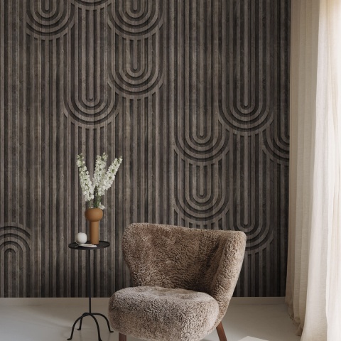 Fototapet, Happy Hills, Walnut, Rebel Walls - Img 4