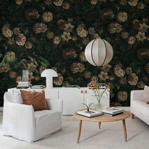 Fototapet, Heritage Floral, Dark, Rebel Walls - Img 3