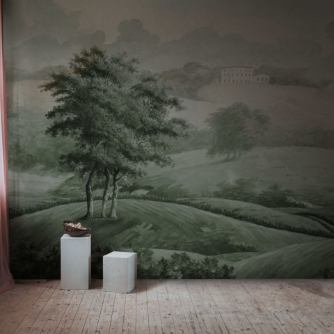 Fototapet, Hilltop House, Green, Rebel Walls - Img 4