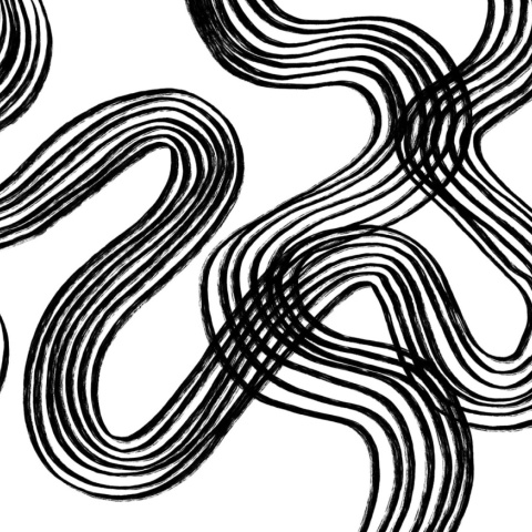 Fototapet, Ink Stripes, Black &amp; White, Rebel Walls - Img 5