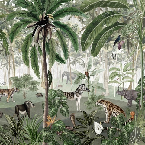 Fototapet Jungle Lookbook, Kikki Belle - Img 2