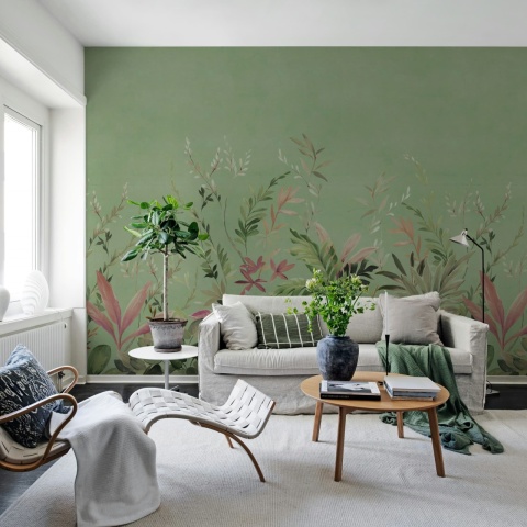 Fototapet, Jungle Meadow, Green, Rebel Walls