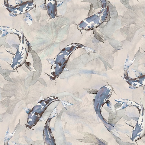 Fototapet, Koi, Blue, Rebel Walls - Img 2