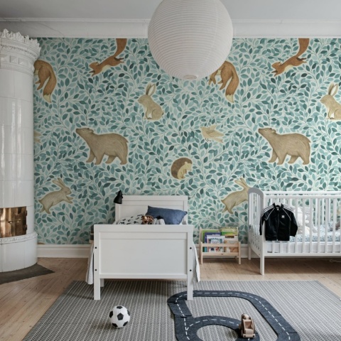 Fototapet, Lullaby, Blue, Rebel Walls