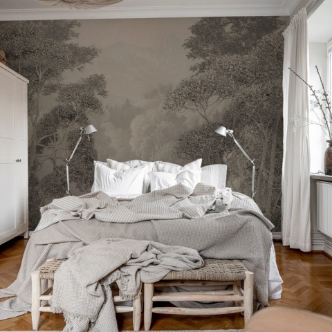 Fototapet, Misty Park, Vintage, Rebel Walls - Img 4