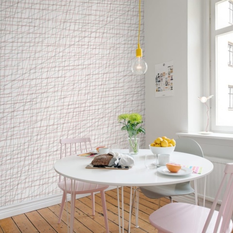 Fototapet, Note Sheets, Soft Pink, repetitiv, Rebel Walls - Img 3