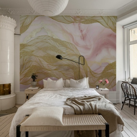 Fototapet, Opulence Flow, Pink Marble, Rebel Walls