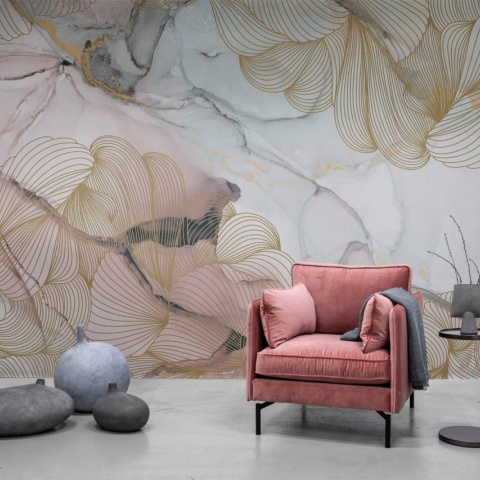 Fototapet, Opulence, Pink Marble, Rebel Walls - Img 7