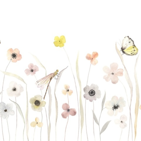 Fototapet, Pastel Flowers, Rebel Walls - Img 2