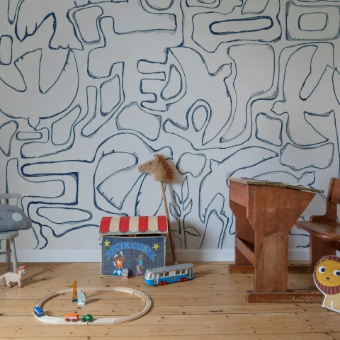 Fototapet, Peaceful, Blue, Rebel Walls
