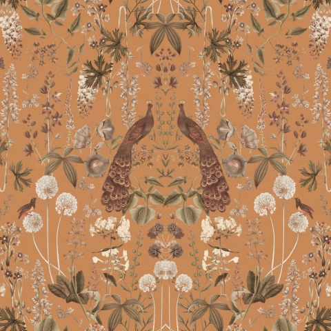 Fototapet, Peacock Garden, Ochre, Rebel Walls - Img 2