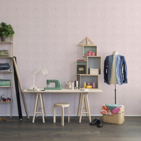 Fototapet, Perfect Fit, Powder Pink, repetitiv, Rebel Walls - Img 6