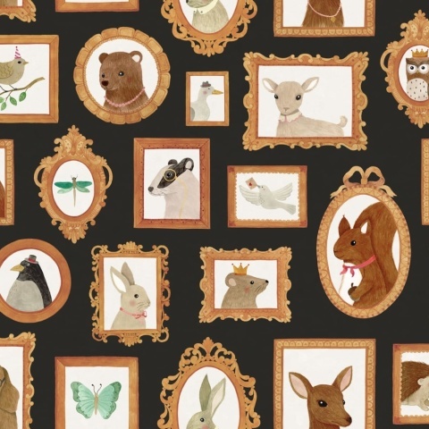 Fototapet, Pet Frames, Black, Rebel Walls - Img 2