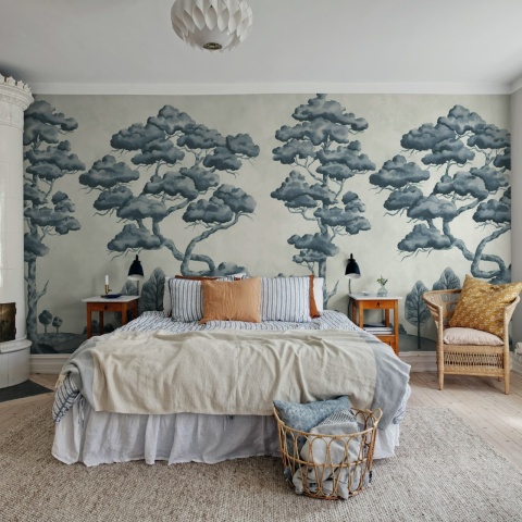 Fototapet, Poetic Trees, Blue, Rebel Walls - Img 3