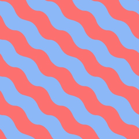 Fototapet, Polka Stripe, Red &amp; Blue, Rebel Walls - Img 5