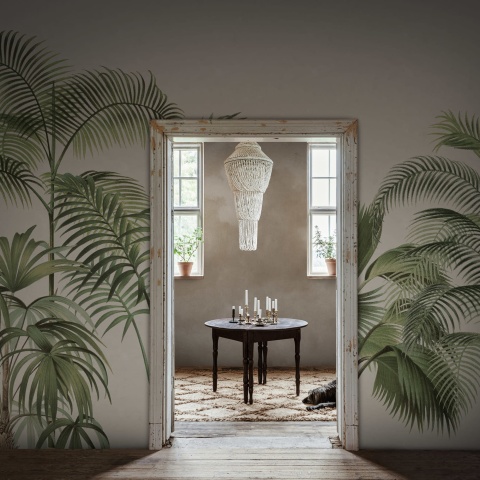 Fototapet, Retro Jungle, Green, Rebel Walls - Img 3