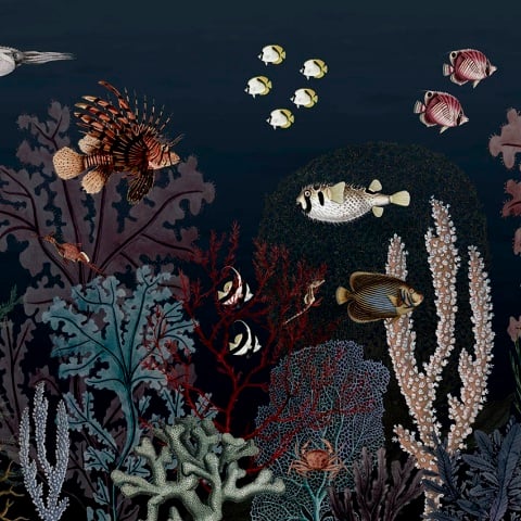 Fototapet Roaring Reef - Blue, Kikki Belle - Img 2