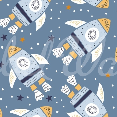 Fototapet, Rockets, Blue, Rebel Walls - Img 2