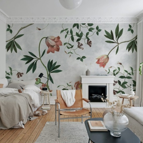 Fototapet, Romantic Garden, Pastel, Rebel Walls