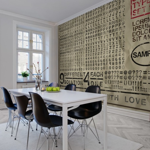 Fototapet, Rubber Stamp, wide, Rebel Walls