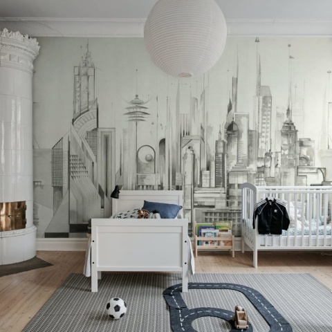 Fototapet, Sci-Fi Town, White, Rebel Walls - Img 3
