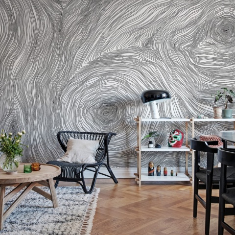 Fototapet, Serenity, Graphite, Rebel Walls - Img 3