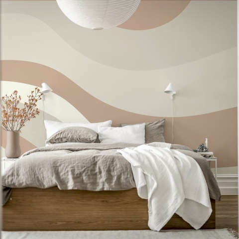 Fototapet, Smooth Waves, Beige, Rebel Walls - Img 3