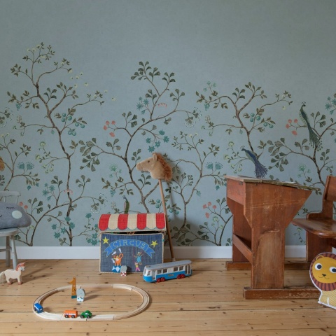 Fototapet, Songbird Mural, Blue, Rebel Walls - Img 3