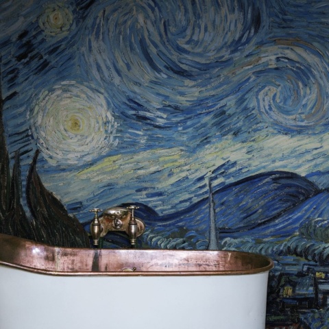 Fototapet, Starry Night by Van Gogh Repeatable, Rebel Walls - Img 3