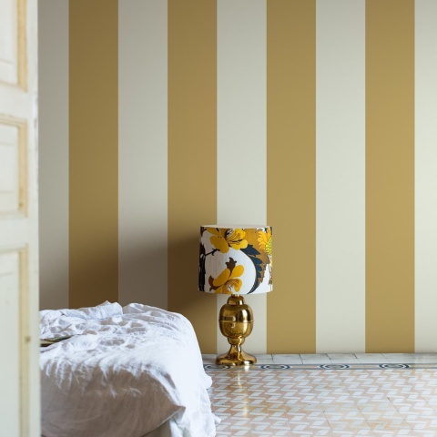 Fototapet, Stripe Chateau, Yellow, Rebel Walls