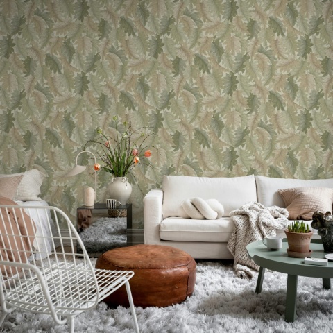 Fototapet, Swirling Fern, Light Green, Rebel Walls - Img 3