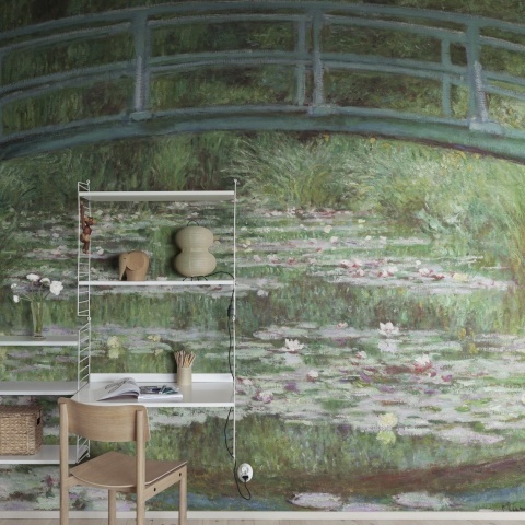 Fototapet, The Japanese Footbridge by Monet, Rebel Walls - Img 3
