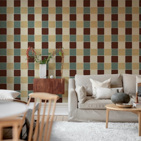 Fototapet, Tile, Brown, Rebel Walls - Img 3