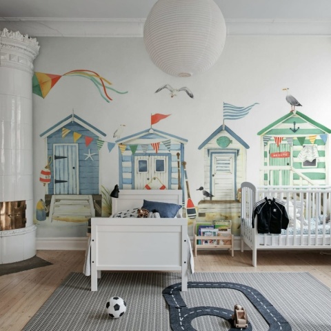 Fototapet, Tiny Beach Houses, Multi, Rebel Walls - Img 3