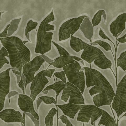 Fototapet, Tropical Breeze, Green, Rebel Walls - Img 2