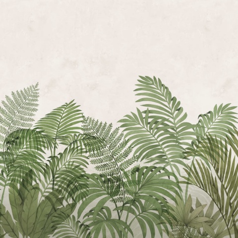 Fototapet, Tropical Serenity, Green, Rebel Walls - Img 5