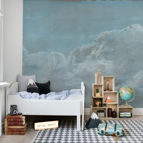 Fototapet, Up in the Clouds, Blue, Rebel Walls - Img 6