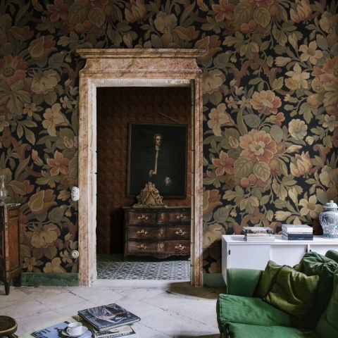 Fototapet, Vintage Flora, Ebony, Rebel Walls - Img 3