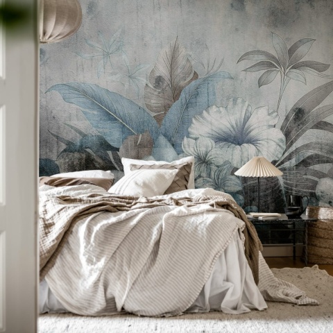 Fototapet, Vintage Garland, Blue, Rebel Walls