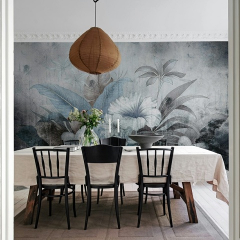 Fototapet, Vintage Garland, Blue, Rebel Walls - Img 3