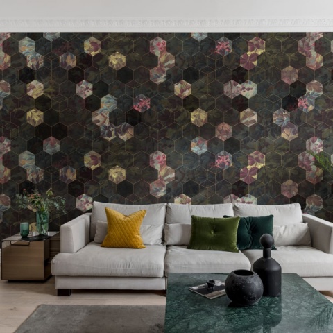Fototapet, Vinum Hexagon, Rebel Walls - Img 7