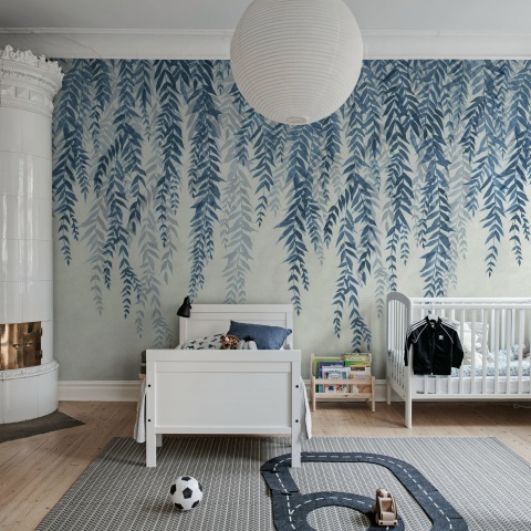 Fototapet, Whispers of Bamboo, Blue, Rebel Walls - Img 3