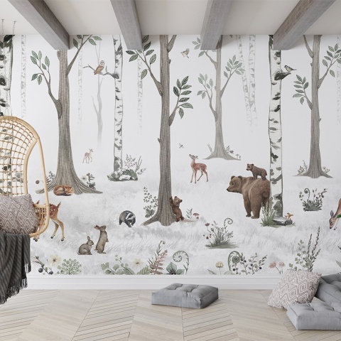 Fototapet White Forest, Kikki Belle - Img 3